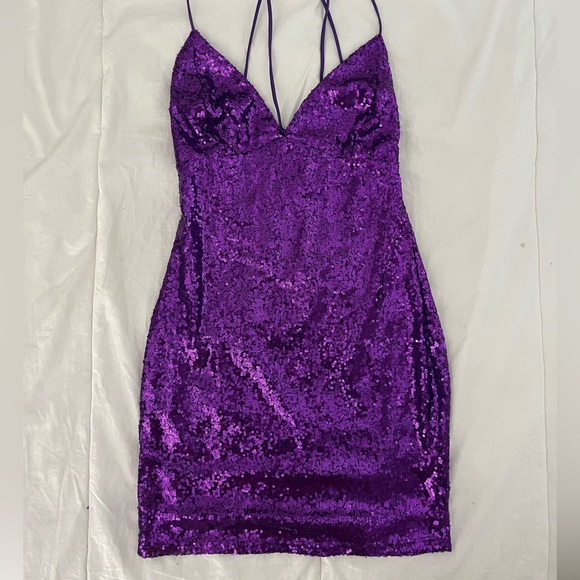 Lucy in the Sky Dresses Lucy In The Sky Purple Sequin Dress Poshmark